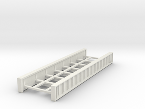 Plate Girder Bridge 60 Foot N 1:160 in White Natural Versatile Plastic