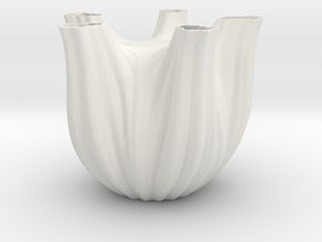 Vase 1752F in White Natural Versatile Plastic