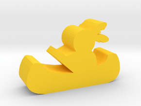 Game Piece, Canoe (Native American) in Yellow Processed Versatile Plastic