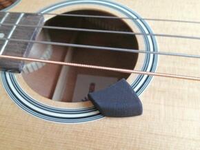 Acoustic Bass Guitar Thumb Rest in White Natural Versatile Plastic