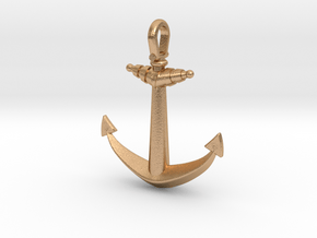 Ship anchor in Natural Bronze