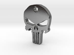 Punisher Pendant in Polished Silver
