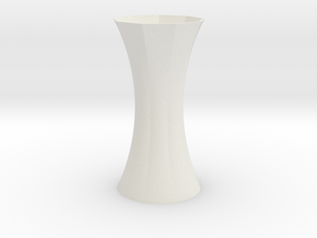 Elegant Vase in White Natural Versatile Plastic