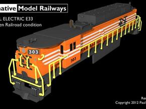 TTE3301 TT scale E33 loco - New Haven in Tan Fine Detail Plastic