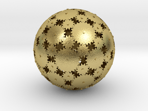 Gearsphere Colored in Natural Brass