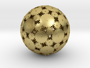 Gearsphere Textured in Natural Brass