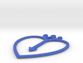 Bookmark in Blue Processed Versatile Plastic