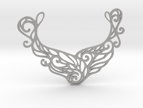 Butterfly pendant in Aluminum: Large
