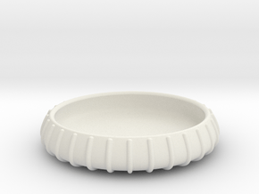 YZY coaster catch all bowl in White Natural Versatile Plastic