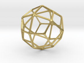 Deltoidal Icositetrahedron in Natural Brass: Medium