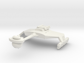 3788 Scale Romulan KDR War Cruiser (Smooth) WEM in White Natural Versatile Plastic
