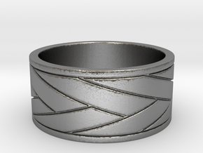 Sword wrap  Ring  in Natural Silver: 5 / 49