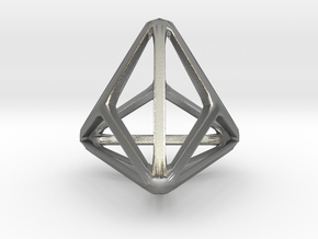 Triakis Tetrahedron in Natural Silver: Small