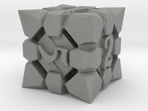 Fortress dice D6 in Gray PA12