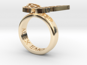 Alex Ring 25 in 14K Yellow Gold