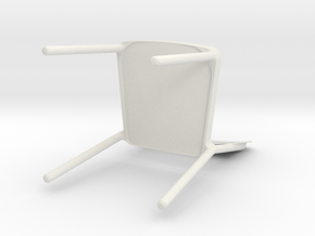 Stackable chair in White Natural Versatile Plastic