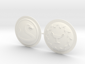 HOPLITE SHIELDS SNAKE LAUREL  in White Processed Versatile Plastic