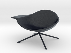 Miniature Low Lotus Chair - Artifort  in Black PA12: 1:12