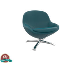 Miniature Veneno Chair - Bo concept in White Natural Versatile Plastic: 1:12