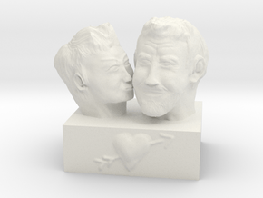 Just A Kiss in White Natural Versatile Plastic