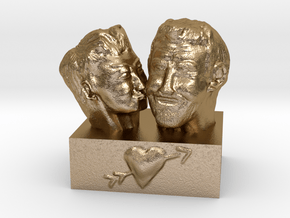 Just A Kiss in Polished Gold Steel