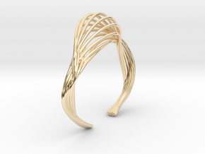 Liquid Tension* Bangle ( XS ) in 14k Gold Plated Brass