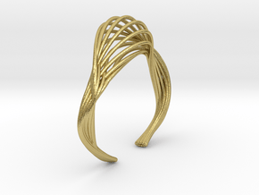 Liquid Tension* Bangle ( S ) in Natural Brass