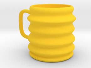 Wobbly Mug in Yellow Processed Versatile Plastic