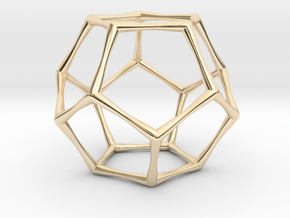 Dodecahedron  in 14K Yellow Gold