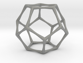 Dodecahedron  in Gray PA12