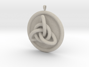 Celtic knot with background in Natural Sandstone