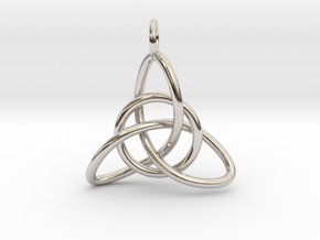 Celtic Knot in Rhodium Plated Brass