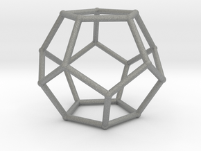 Medium Dodecahedron in Gray PA12