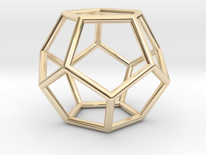 Bulky Dodecahedron in 14K Yellow Gold