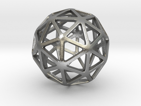 Pentakis Dodecahedron in Natural Silver: Small