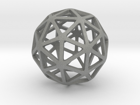 Pentakis Dodecahedron in Gray PA12: Small