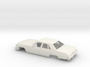 1/64 1976 Chevrolet Impala Sedan Shell in White Natural Versatile Plastic