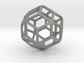 Rhombic Triacontahedron in Gray PA12: Small