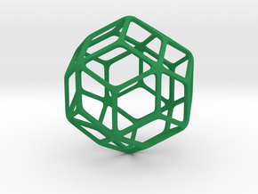 Rhombic Triacontahedron in Green Processed Versatile Plastic: Large