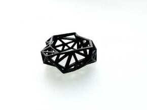 Triangulated Ring     in Black Natural Versatile Plastic: 7 / 54