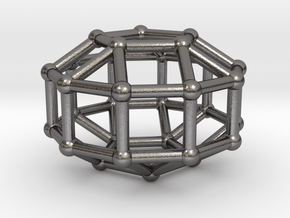 0831 J39 Eongated Pentagonal Gyrobicupola #2 in Polished Nickel Steel