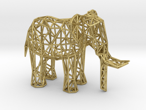 African Elephant (adult male) in Natural Brass