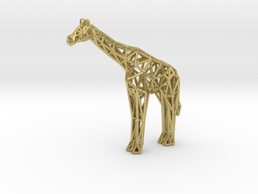 Masai Giraffe in Natural Brass