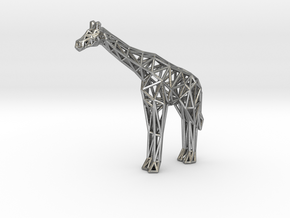 Masai Giraffe in Natural Silver