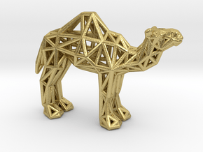 Dromedary Camel (adult) in Natural Brass