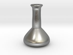 Volumetric Flask Pendant in Natural Silver
