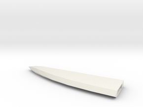 Larger Cleaver blade tip 3 in White Natural Versatile Plastic