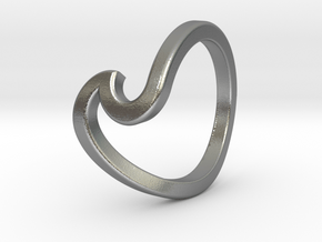 Wave Ring - 5 in Natural Silver