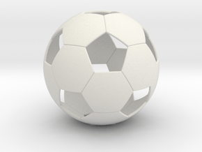 Soccer ball in White Natural Versatile Plastic