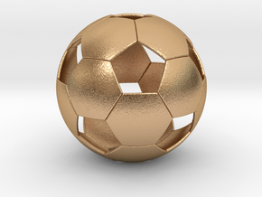 Soccer ball in Natural Bronze